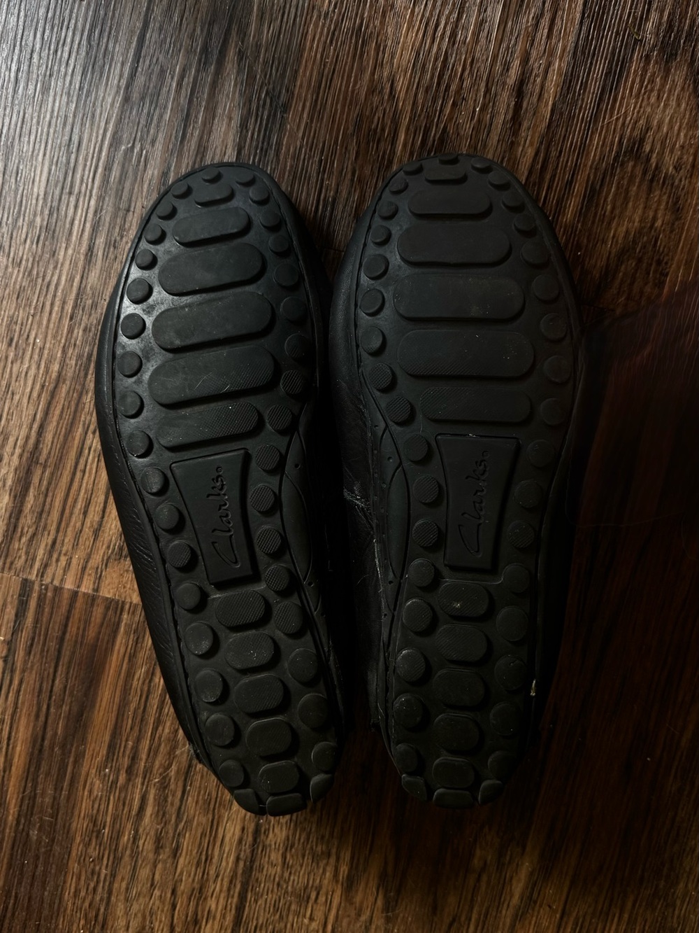Clarks Black Leather Slip-On Loafers for Men - Picture 2 of 2